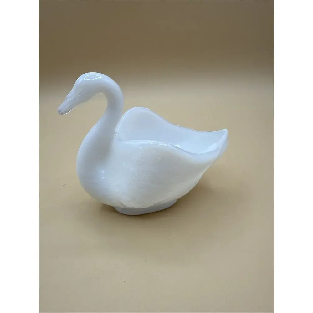 Imperial Milk Glass Swan Salt Dish